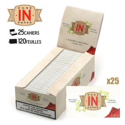 Boite de 50 Carnets de Feuilles à Rouler Slim + Filtres carton