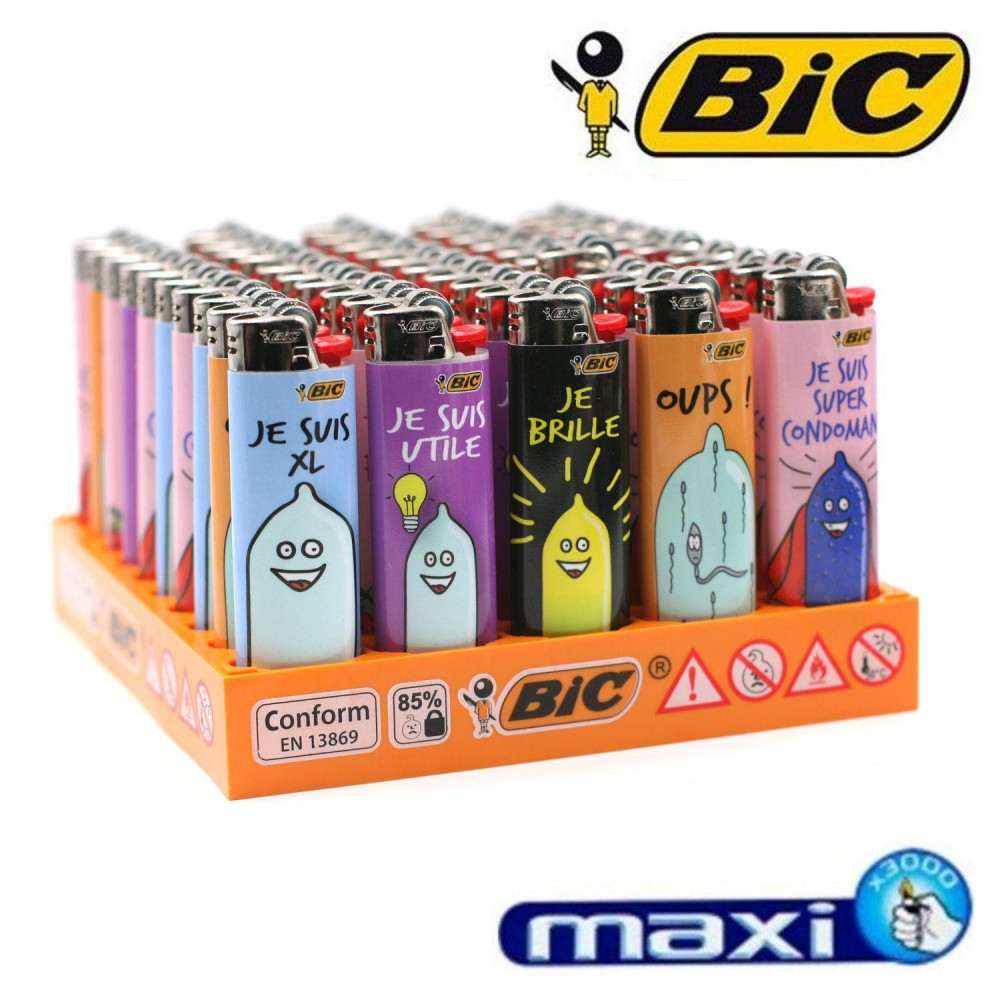 Lot Briquets BIC Maxi personnalisé
