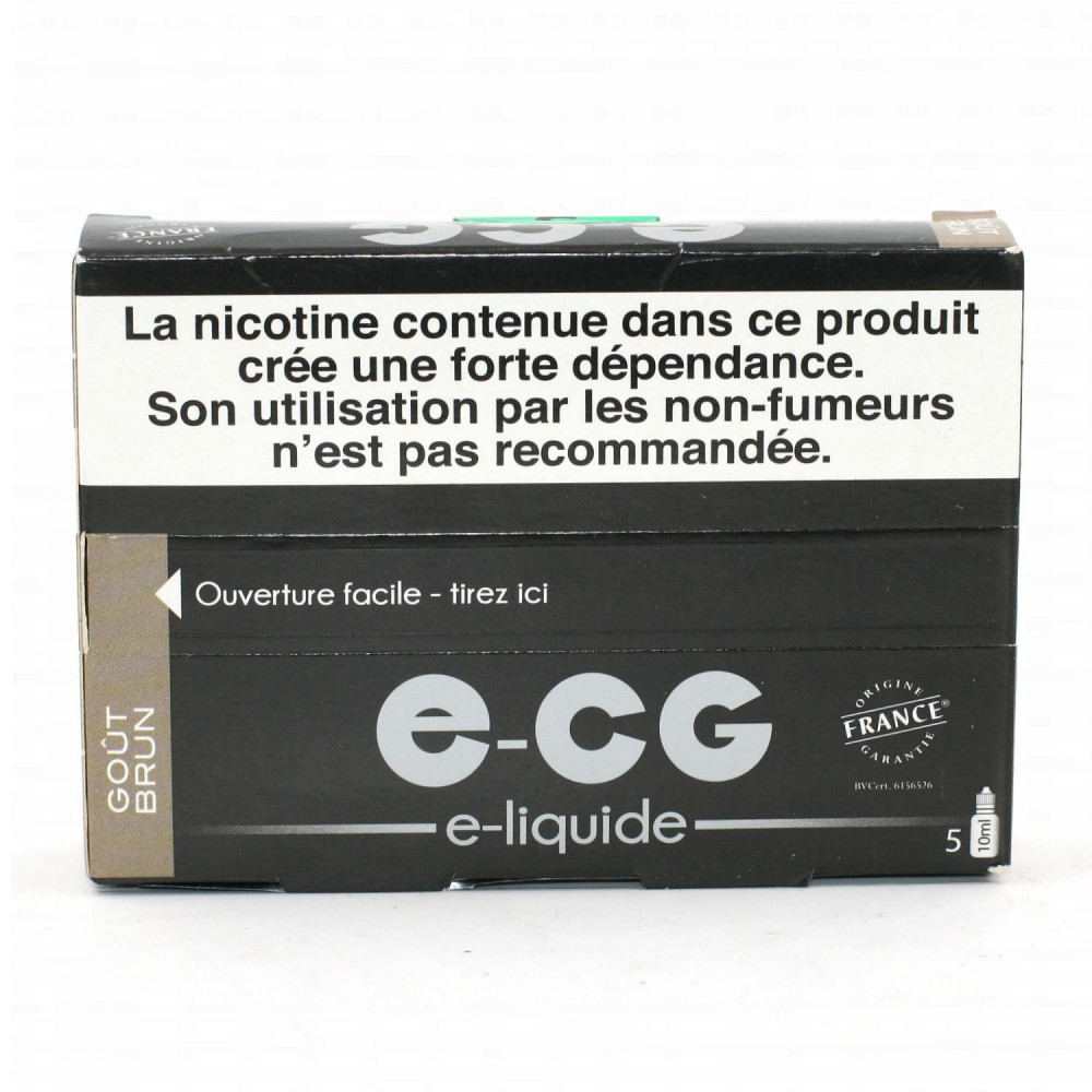 E-liquide E-CG Brun 2.74€ - Le Plaisir de la Vape - Ecg une marque ocb